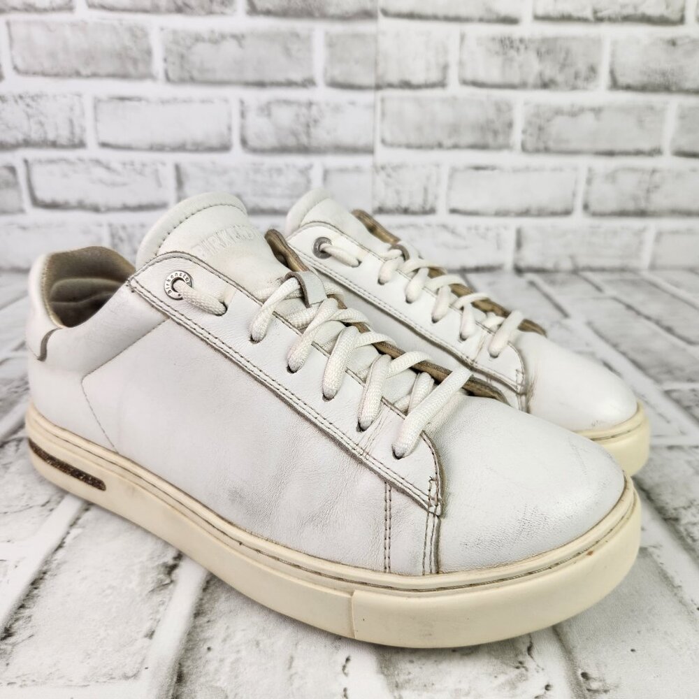 Birkenstock Bend Low Women's US 9 EU 45 Top Fashion Sneaker White Leather Casual